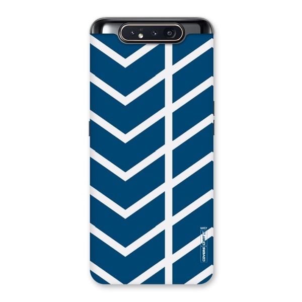 Blue White Pattern Back Case for Galaxy A80