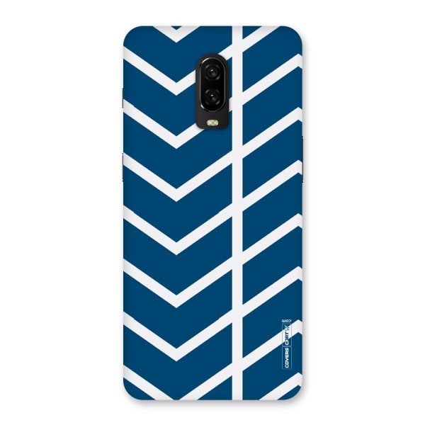 Blue White Pattern Back Case for OnePlus 6T