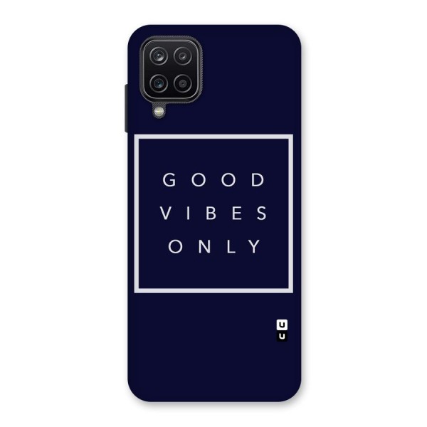 Blue White Vibes Back Case for Galaxy A12