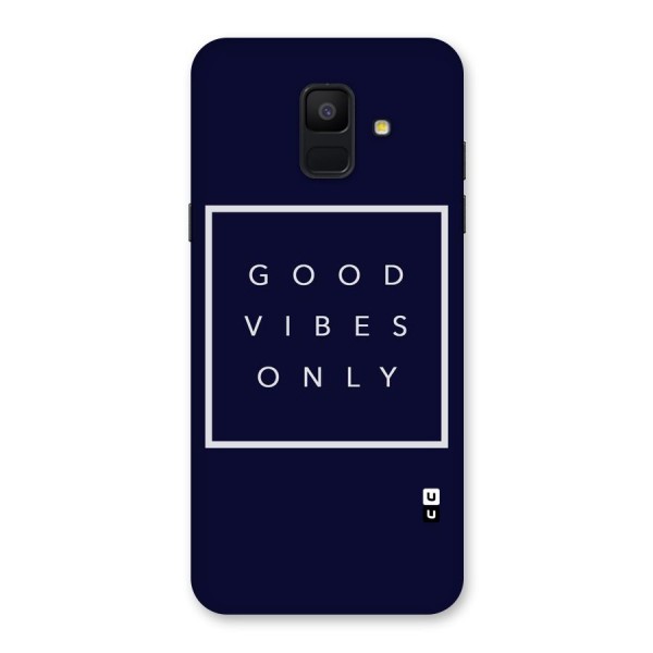 Blue White Vibes Back Case for Galaxy A6 (2018)