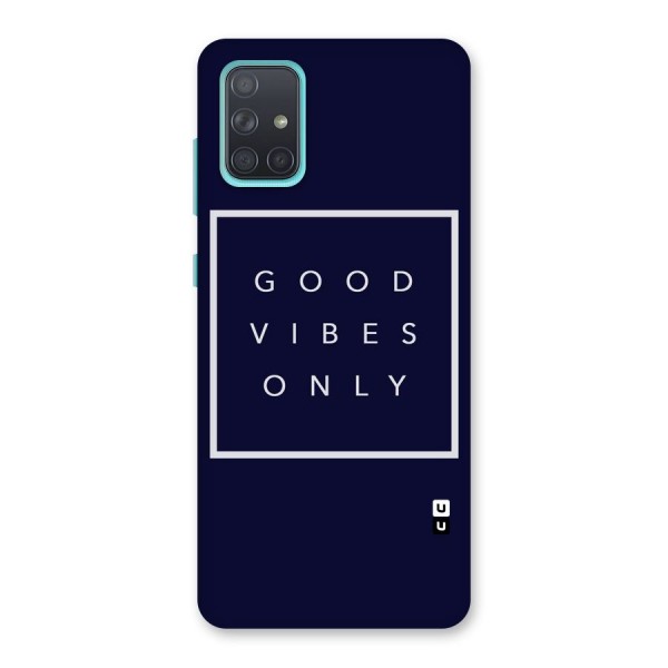 Blue White Vibes Back Case for Galaxy A71