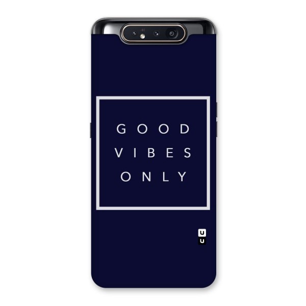 Blue White Vibes Back Case for Galaxy A80