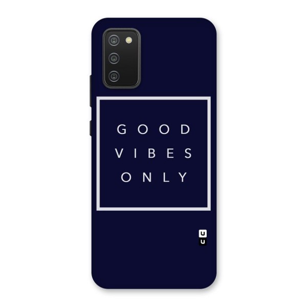 Blue White Vibes Back Case for Galaxy F02s