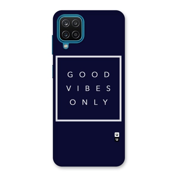 Blue White Vibes Back Case for Galaxy F12