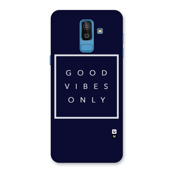 Blue White Vibes Back Case for Galaxy J8