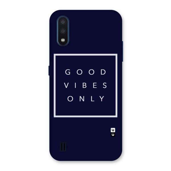 Blue White Vibes Back Case for Galaxy M01