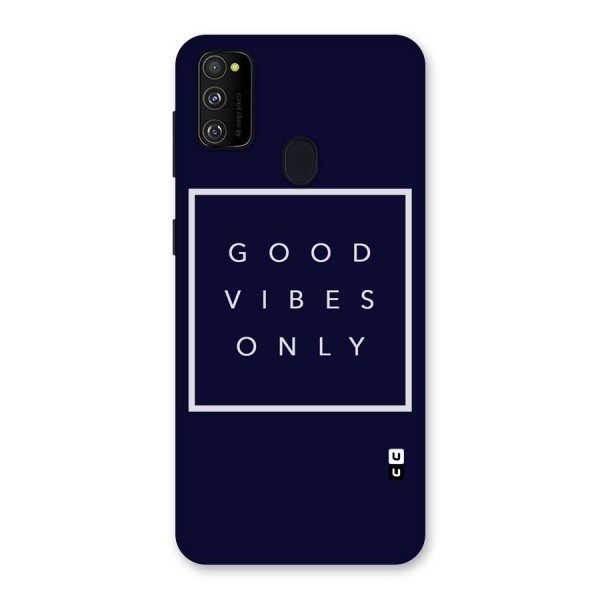 Blue White Vibes Back Case for Galaxy M21