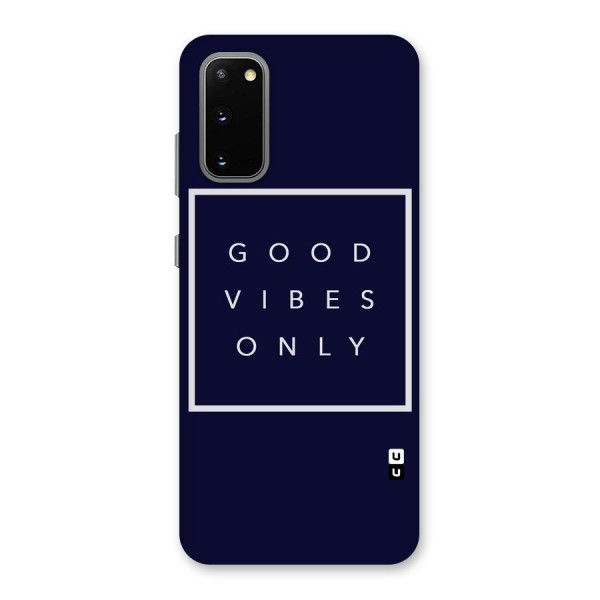 Blue White Vibes Back Case for Galaxy S20