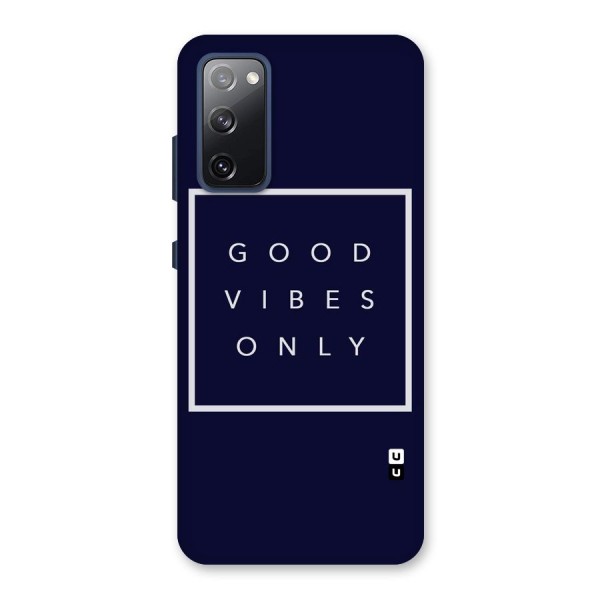 Blue White Vibes Back Case for Galaxy S20 FE