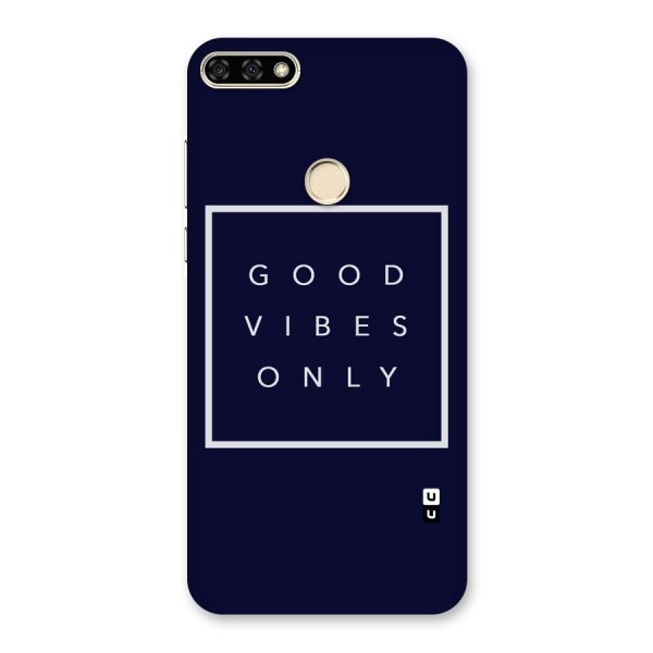 Blue White Vibes Back Case for Honor 7A
