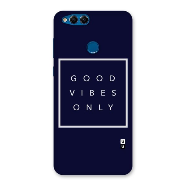 Blue White Vibes Back Case for Honor 7X