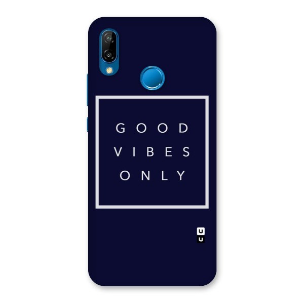 Blue White Vibes Back Case for Huawei P20 Lite