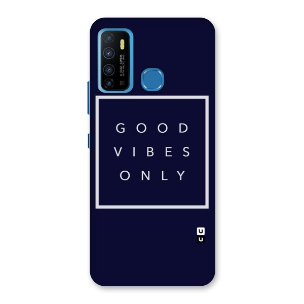 Blue White Vibes Back Case for Infinix Hot 9