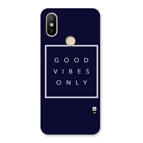 Blue White Vibes Back Case for Mi A2