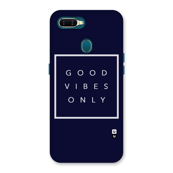 Blue White Vibes Back Case for Oppo A12
