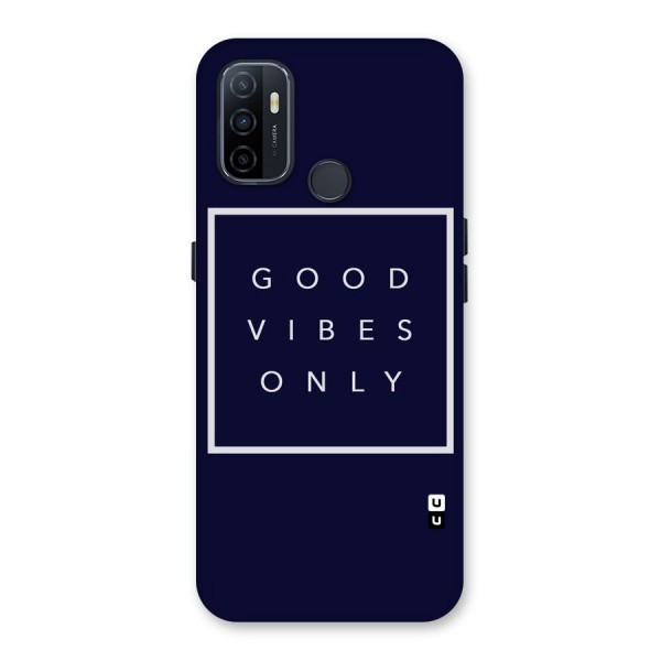 Blue White Vibes Back Case for Oppo A32