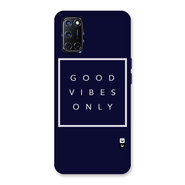 Blue White Vibes Back Case for Oppo A52