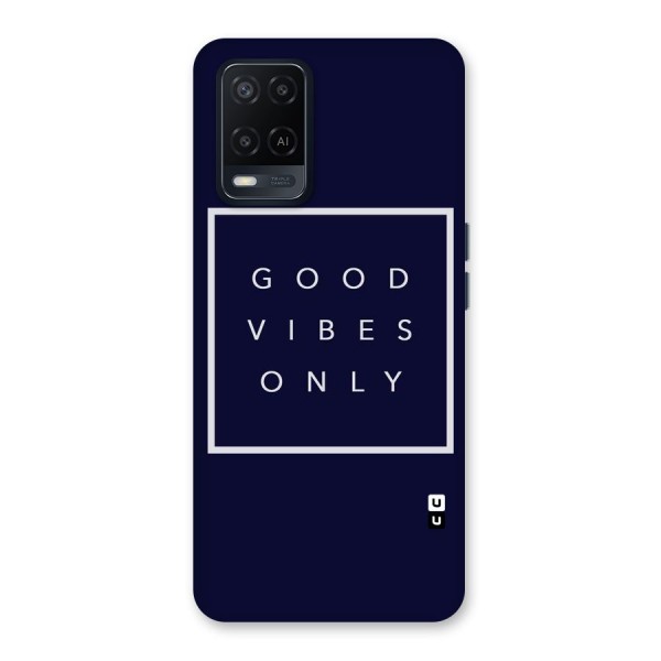 Blue White Vibes Back Case for Oppo A54