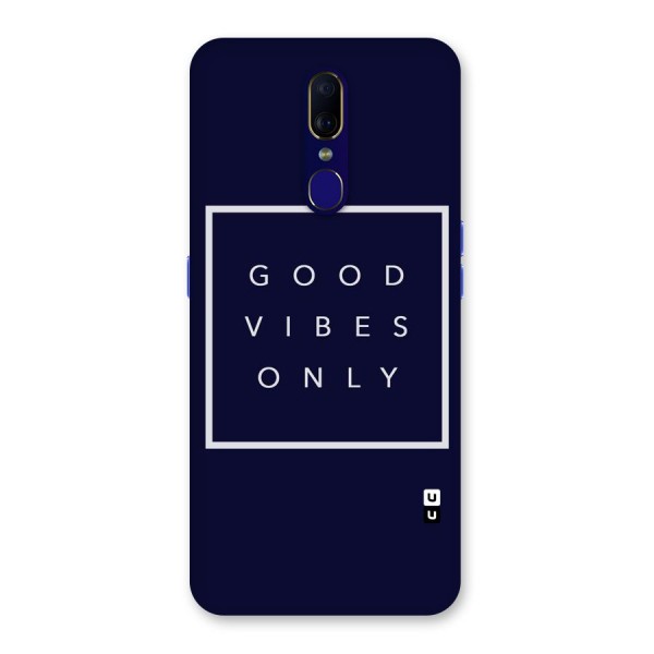 Blue White Vibes Back Case for Oppo F11