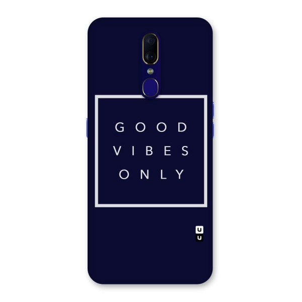 Blue White Vibes Back Case for Oppo F11