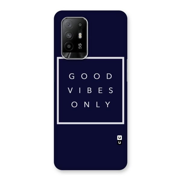 Blue White Vibes Back Case for Oppo F19 Pro Plus 5G