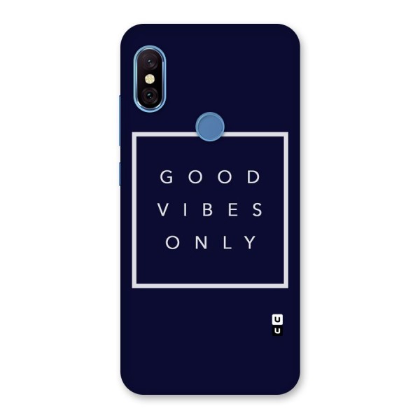 Blue White Vibes Back Case for Redmi Note 6 Pro