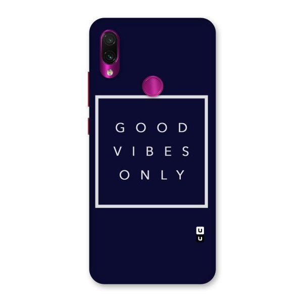 Blue White Vibes Back Case for Redmi Note 7 Pro