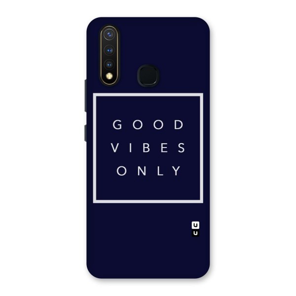 Blue White Vibes Back Case for Vivo U20