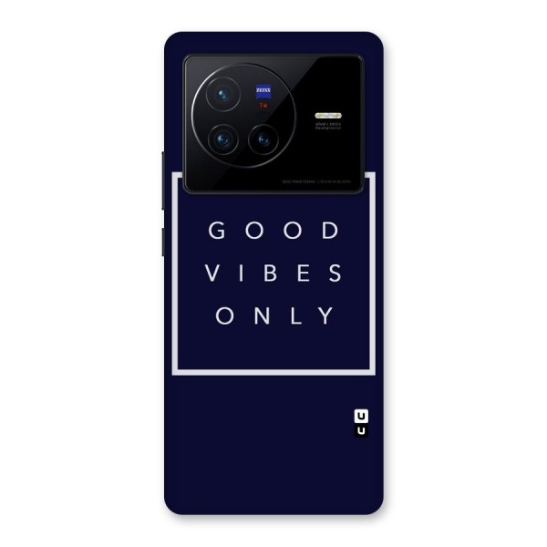 Blue White Vibes Back Case for Vivo X80