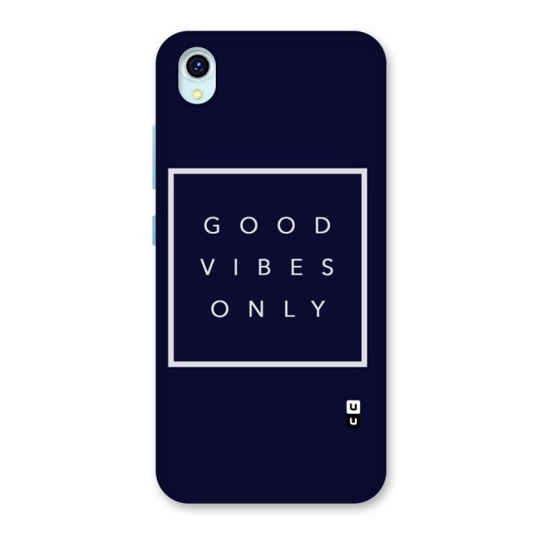 Blue White Vibes Back Case for Vivo Y1s