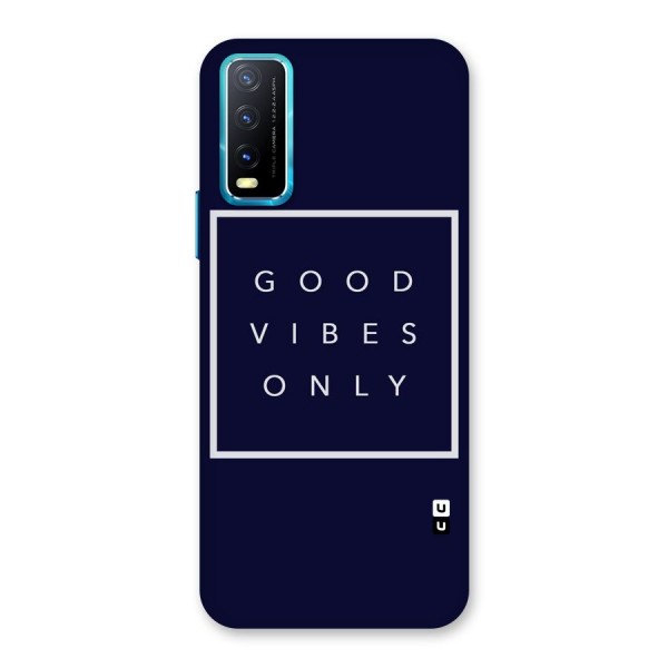 Blue White Vibes Back Case for Vivo Y20A
