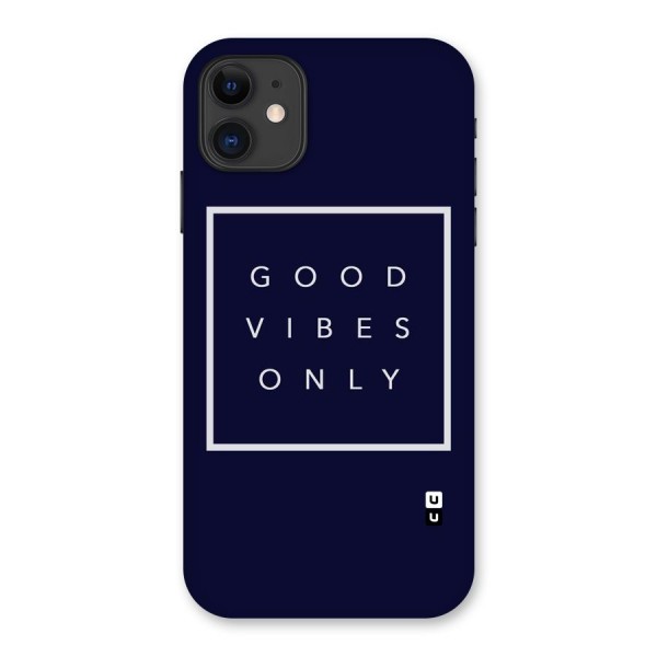 Blue White Vibes Back Case for iPhone 11