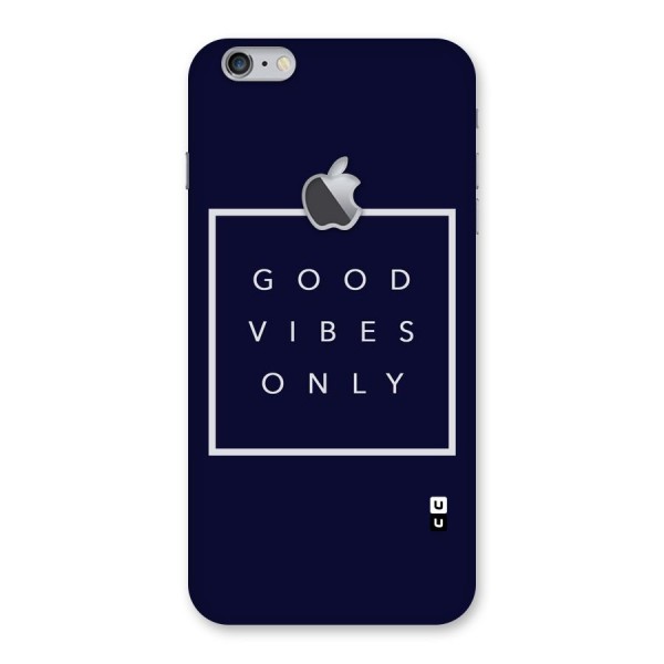 Blue White Vibes Back Case for iPhone 6 Plus 6S Plus Logo Cut