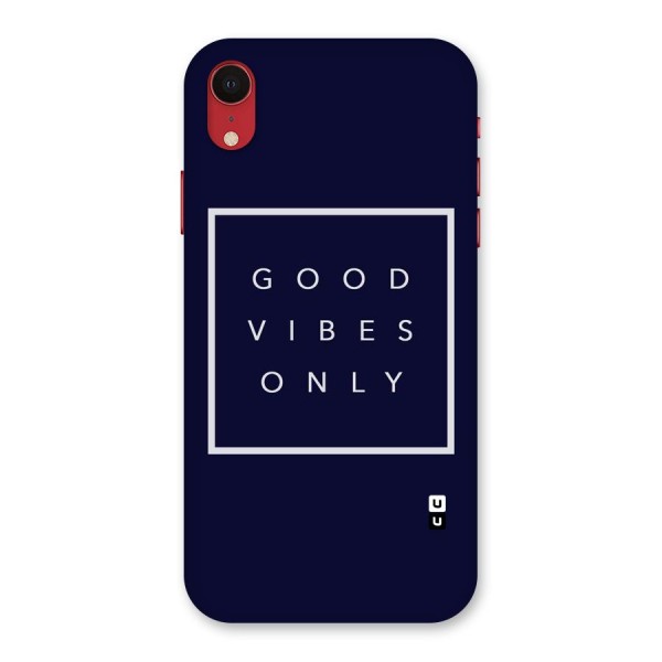 Blue White Vibes Back Case for iPhone XR