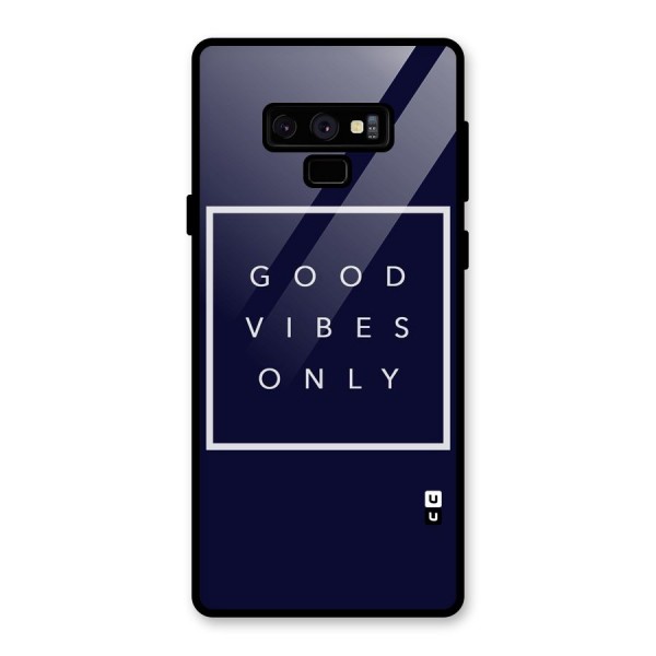 Blue White Vibes Glass Back Case for Galaxy Note 9