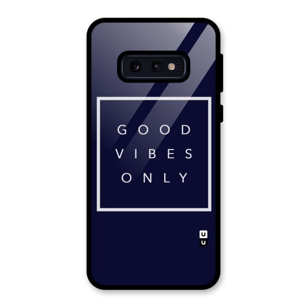 Blue White Vibes Glass Back Case for Galaxy S10e