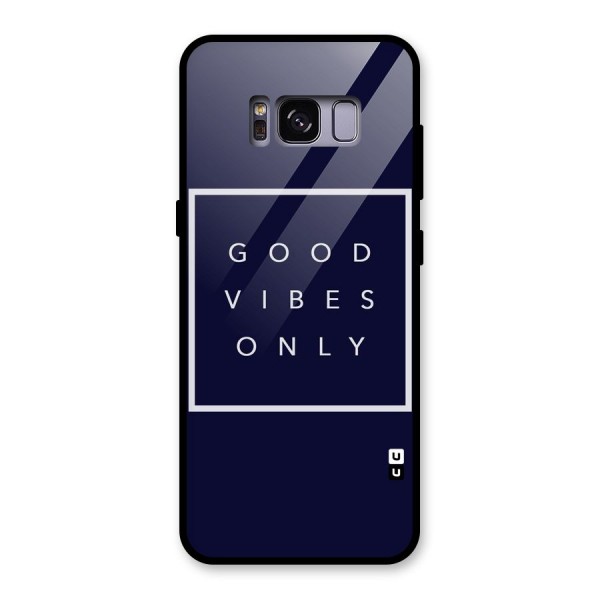 Blue White Vibes Glass Back Case for Galaxy S8