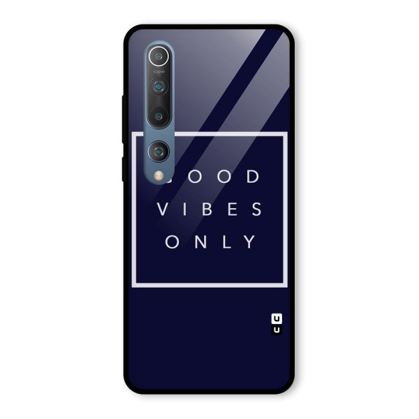 Blue White Vibes Glass Back Case for Mi 10