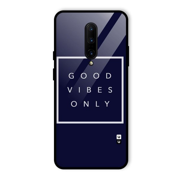 Blue White Vibes Glass Back Case for OnePlus 7 Pro