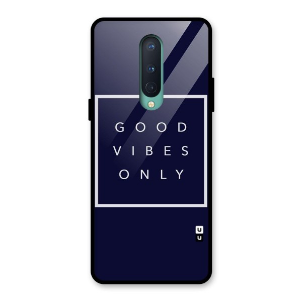 Blue White Vibes Glass Back Case for OnePlus 8