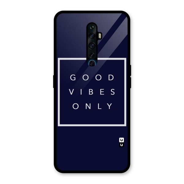 Blue White Vibes Glass Back Case for Oppo Reno2 Z