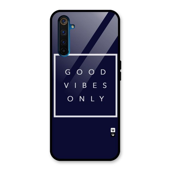 Blue White Vibes Glass Back Case for Realme 6 Pro
