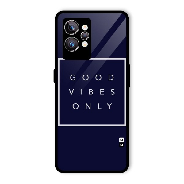 Blue White Vibes Glass Back Case for Realme GT2 Pro