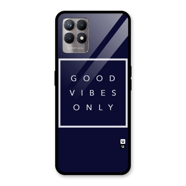 Blue White Vibes Glass Back Case for Realme Narzo 50