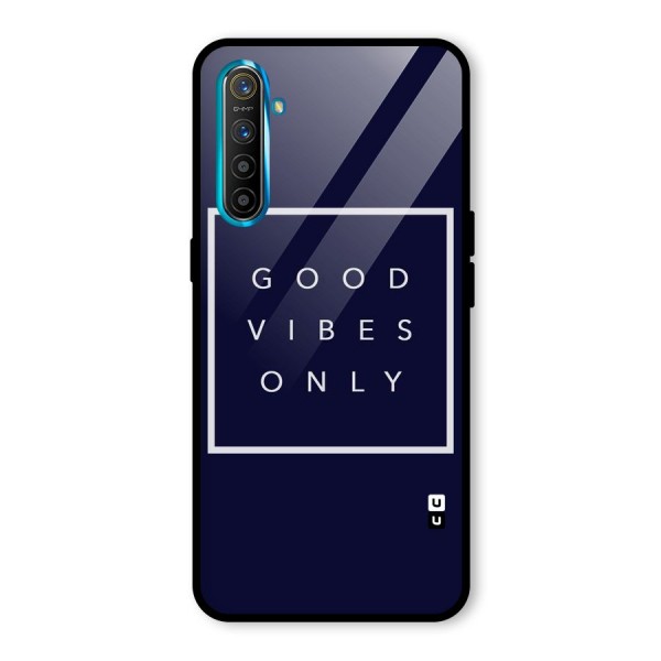 Blue White Vibes Glass Back Case for Realme X2