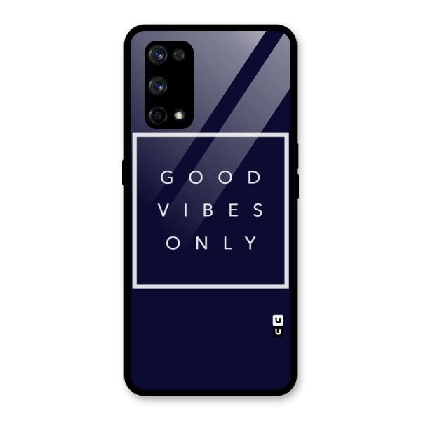 Blue White Vibes Glass Back Case for Realme X7 Pro
