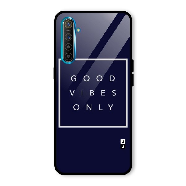 Blue White Vibes Glass Back Case for Realme XT