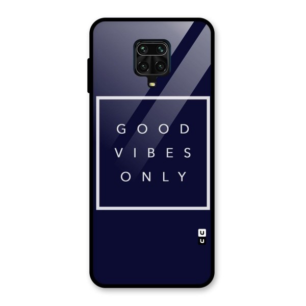 Blue White Vibes Glass Back Case for Redmi Note 10 Lite