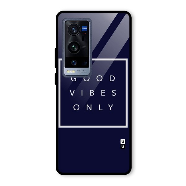 Blue White Vibes Glass Back Case for Vivo X60 Pro Plus