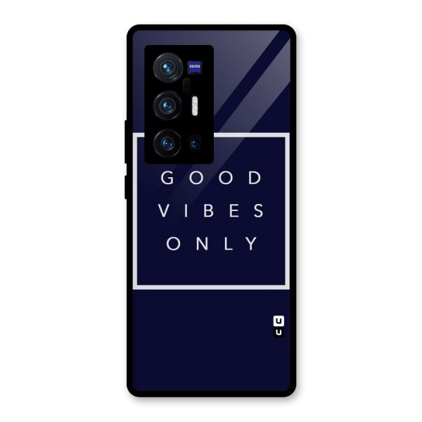 Blue White Vibes Glass Back Case for Vivo X70 Pro Plus